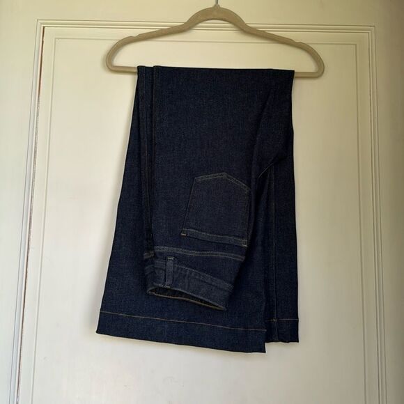 New Without Tag Pull On Wide Leg Jean With Patented Tummy Control By Spanx - Picture 1 of 5